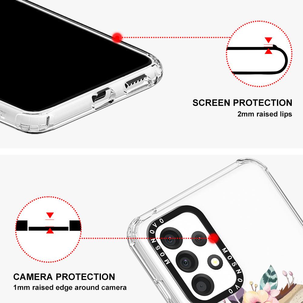 Cute Owl Phone Case - Samsung Galaxy A53 Case - MOSNOVO