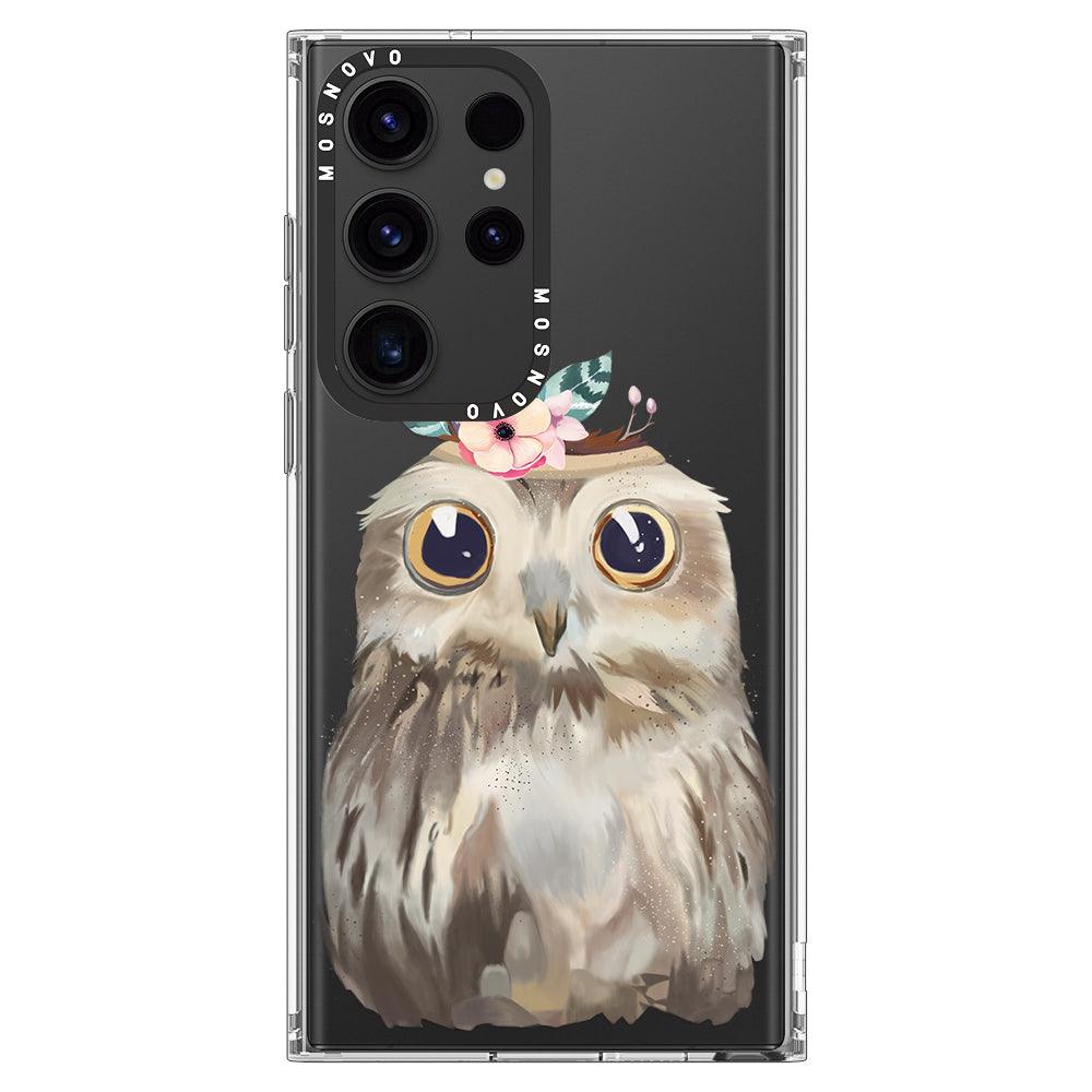 Cute Owl Phone Case - Samsung Galaxy S23 Ultra Case - MOSNOVO