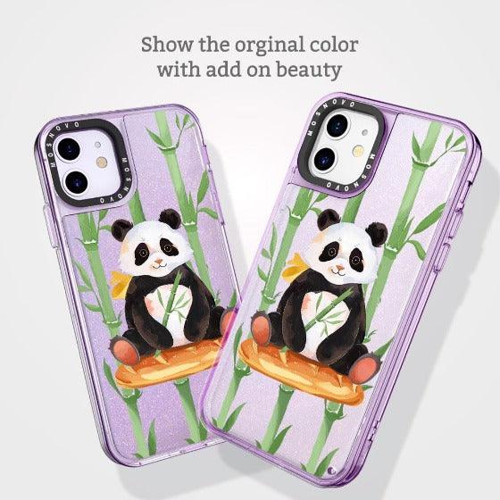 Cute Panda Glitter Phone Case - iPhone 11 Case - MOSNOVO
