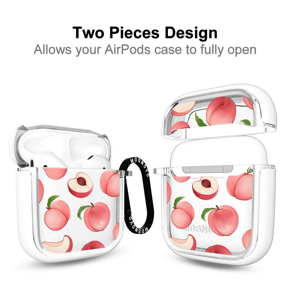 Cute Peach AirPods 1/2 Case - MOSNOVO