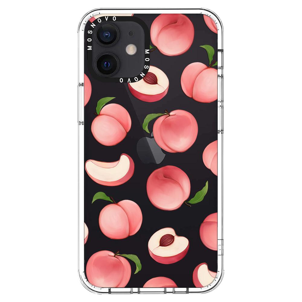 Cute Peach Phone Case - iPhone 12 Case - MOSNOVO