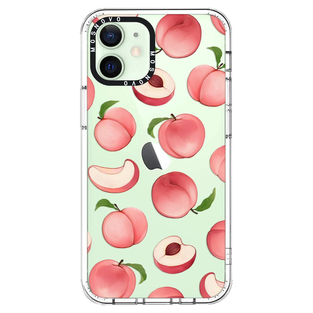 Cute Peach Phone Case - iPhone 12 Mini Case - MOSNOVO