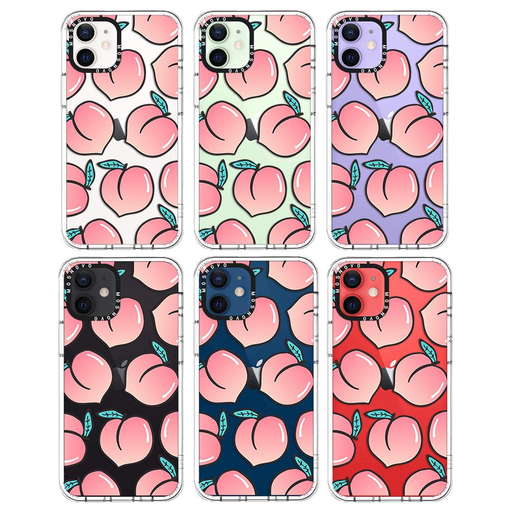 Cute Peach Phone Case - iPhone 12 Mini Case - MOSNOVO