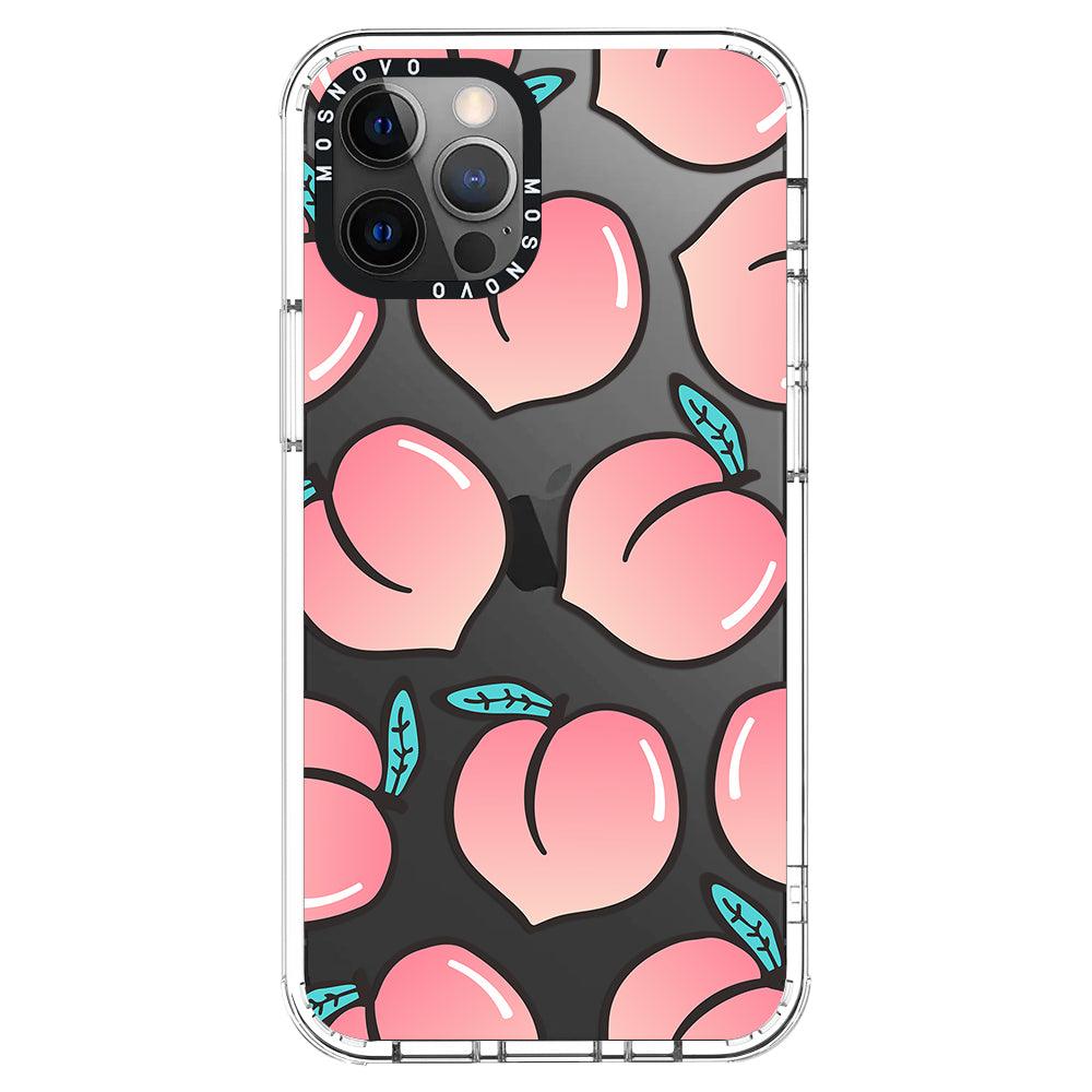 Cute Peach Phone Case - iPhone 12 Pro Max Case - MOSNOVO