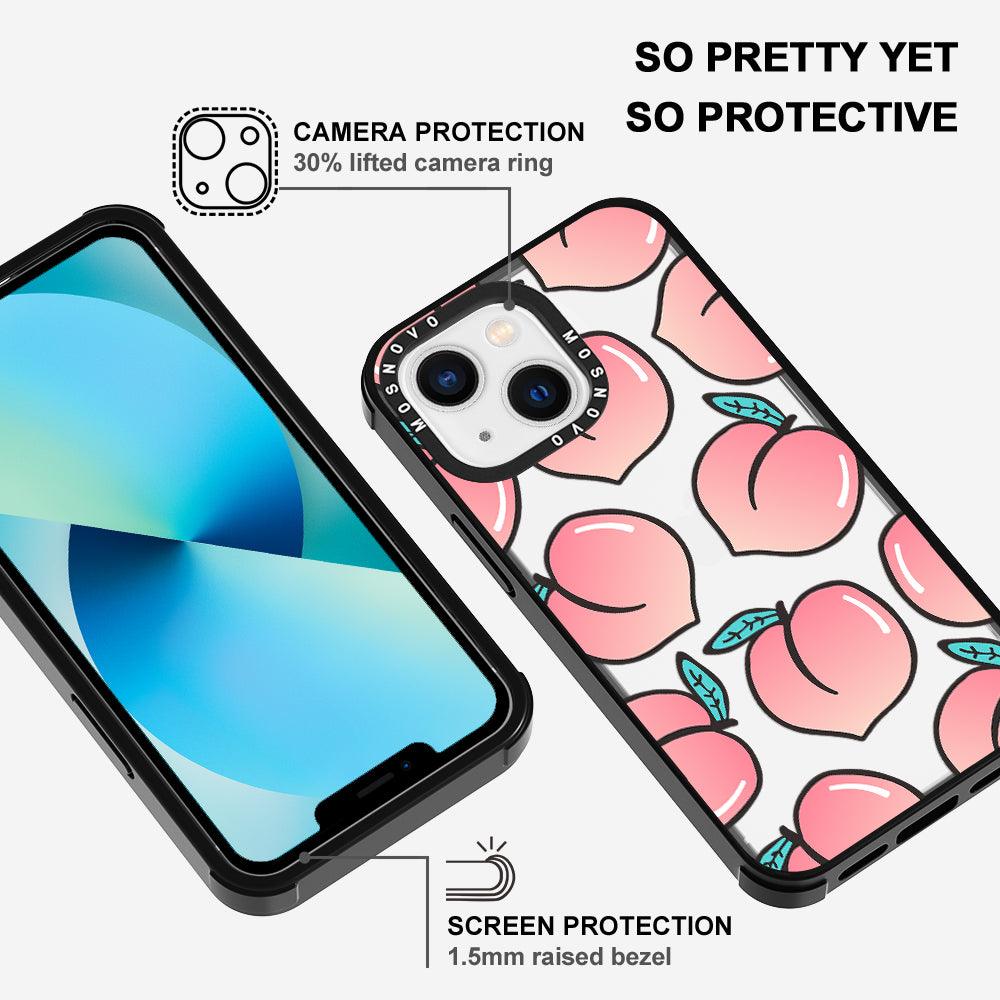 Cute Peach Phone Case - iPhone 13 Case - MOSNOVO
