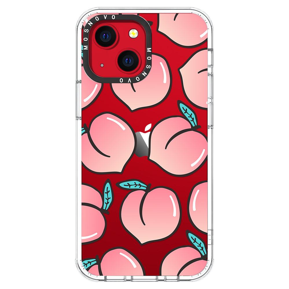 Cute Peach Phone Case - iPhone 13 Mini Case - MOSNOVO