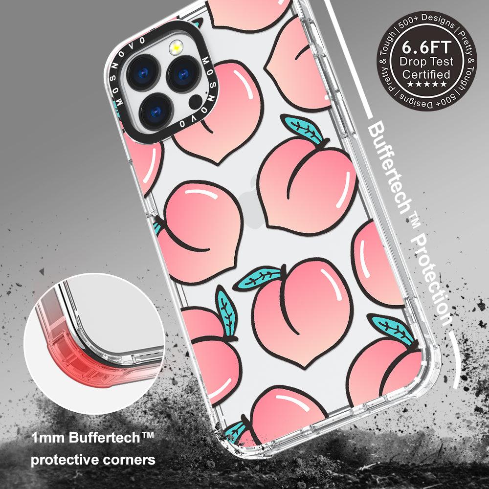 Cute Peach Phone Case - iPhone 13 Pro Max Case - MOSNOVO