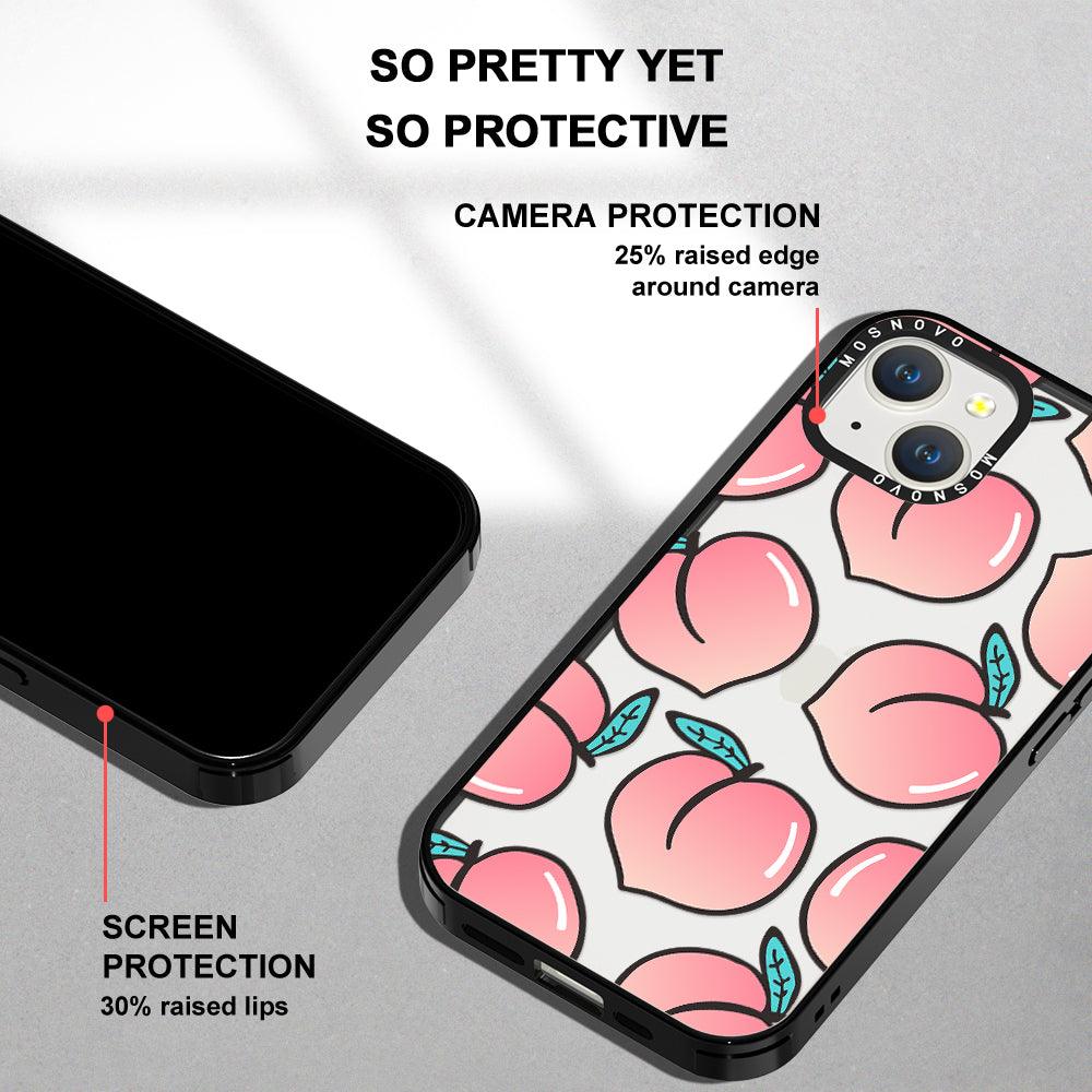 Cute Peach Phone Case - iPhone 14 Case - MOSNOVO