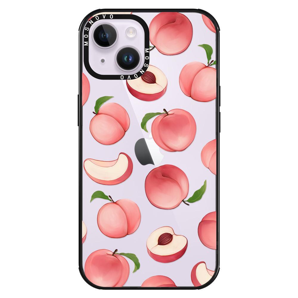 Cute Peach Phone Case - iPhone 14 Plus Case - MOSNOVO