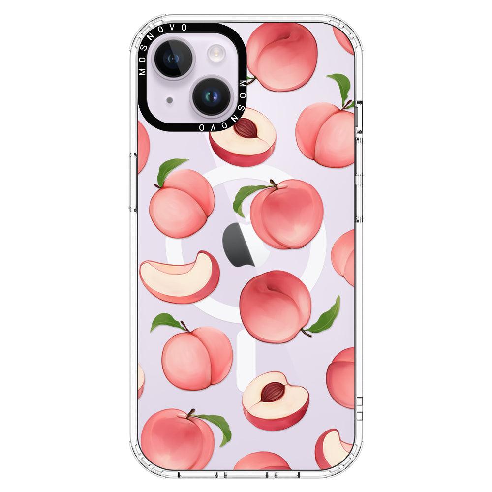 Cute Peach Phone Case - iPhone 14 Plus Case - MOSNOVO