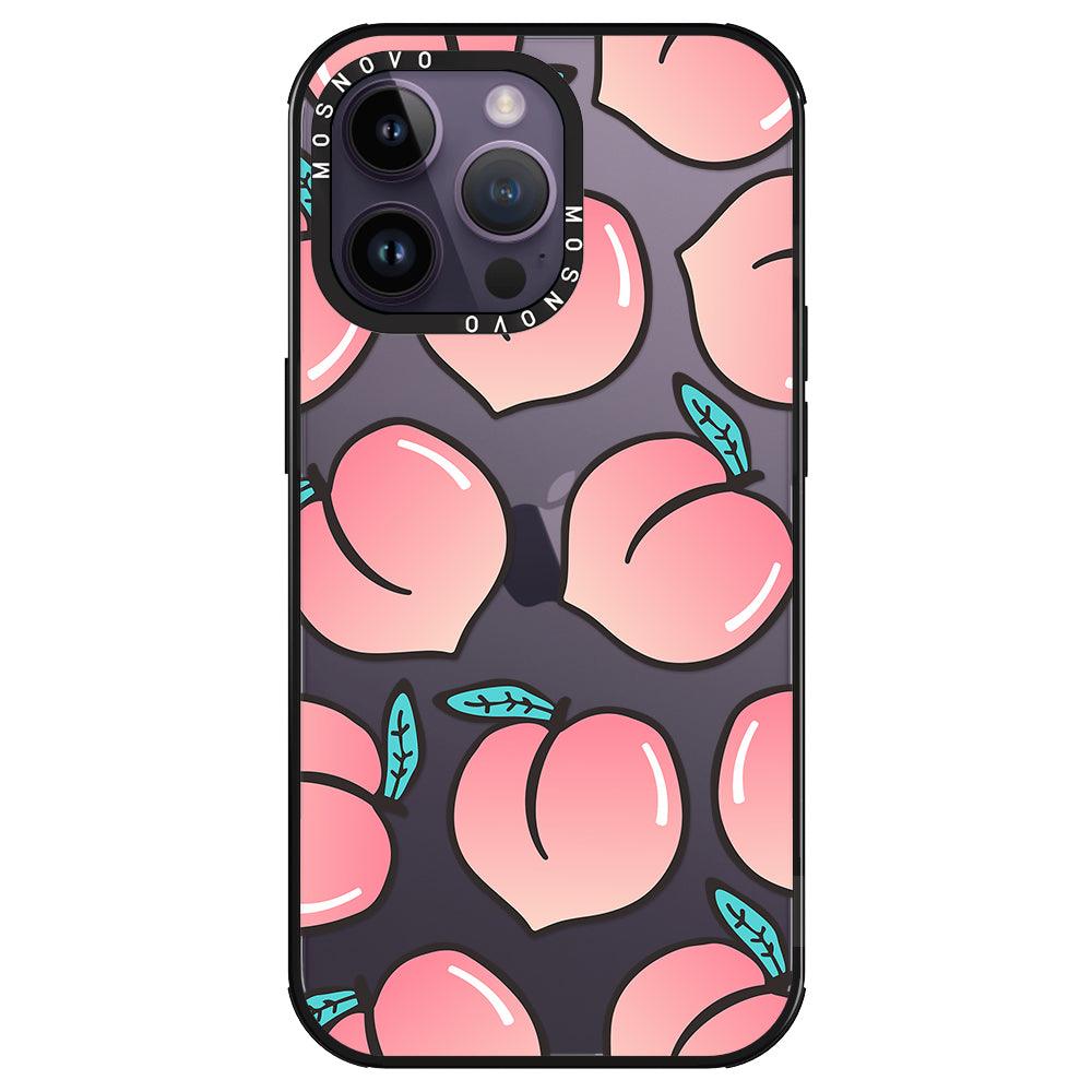 Cute Peach Phone Case - iPhone 14 Pro Max Case - MOSNOVO