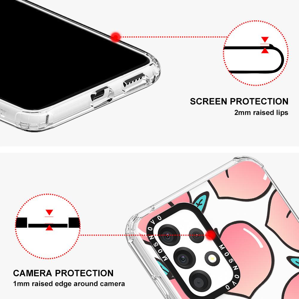 Cute Peach Phone Case - Samsung Galaxy A53 Case - MOSNOVO
