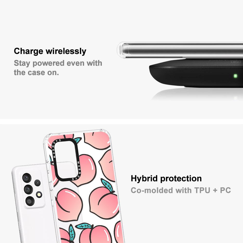 Cute Peach Phone Case - Samsung Galaxy A53 Case - MOSNOVO