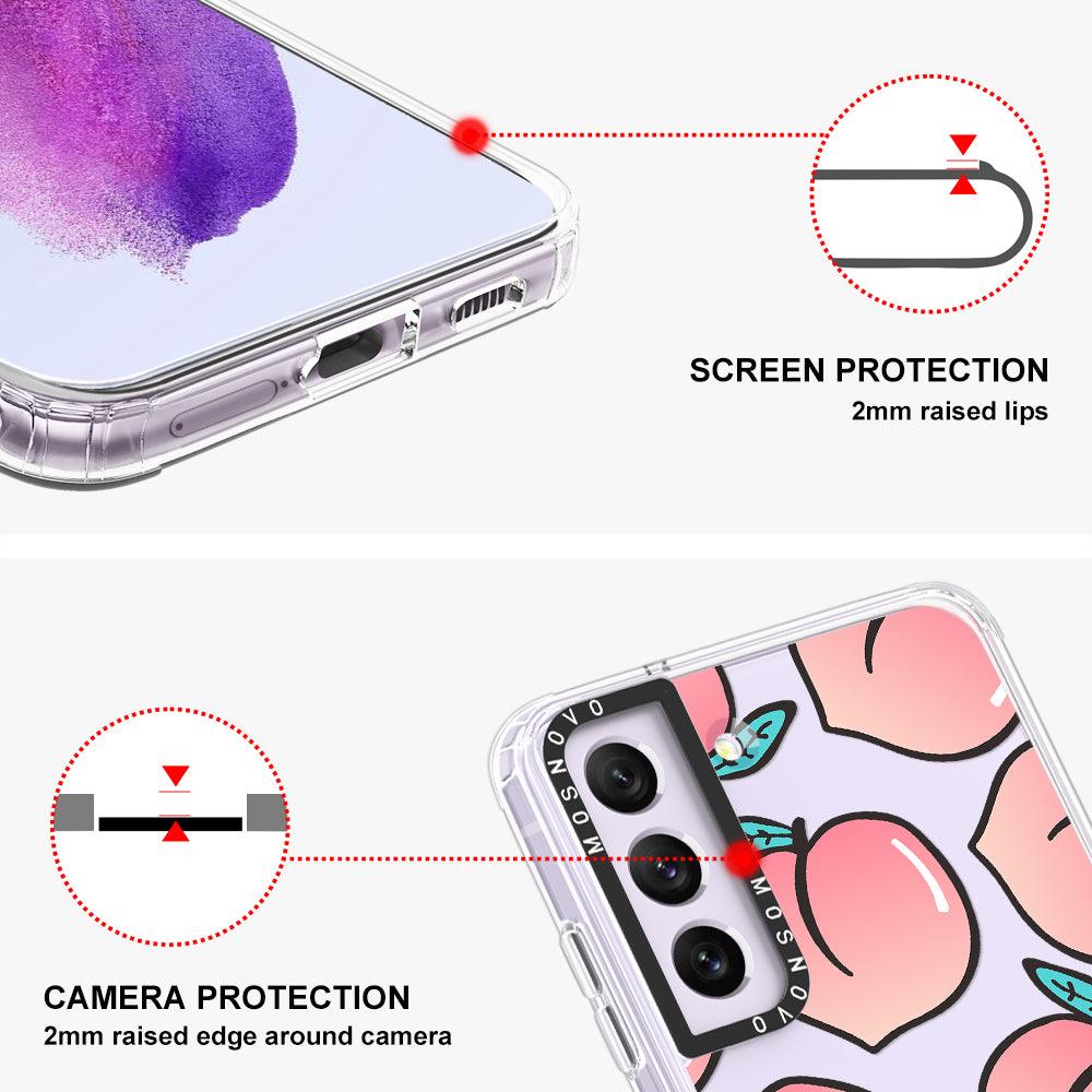Cute Peach Phone Case - Samsung Galaxy S21 FE Case - MOSNOVO