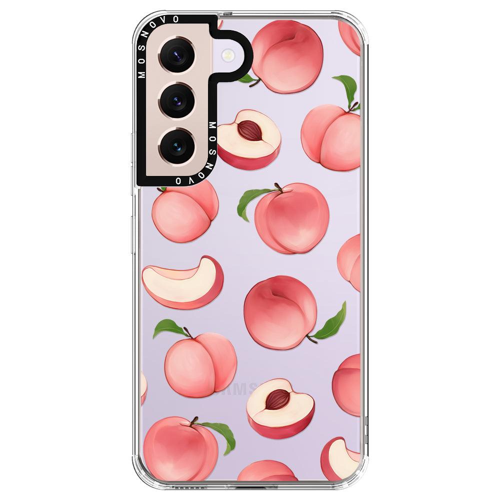 Cute Peach Phone Case - Samsung Galaxy S22 Case - MOSNOVO