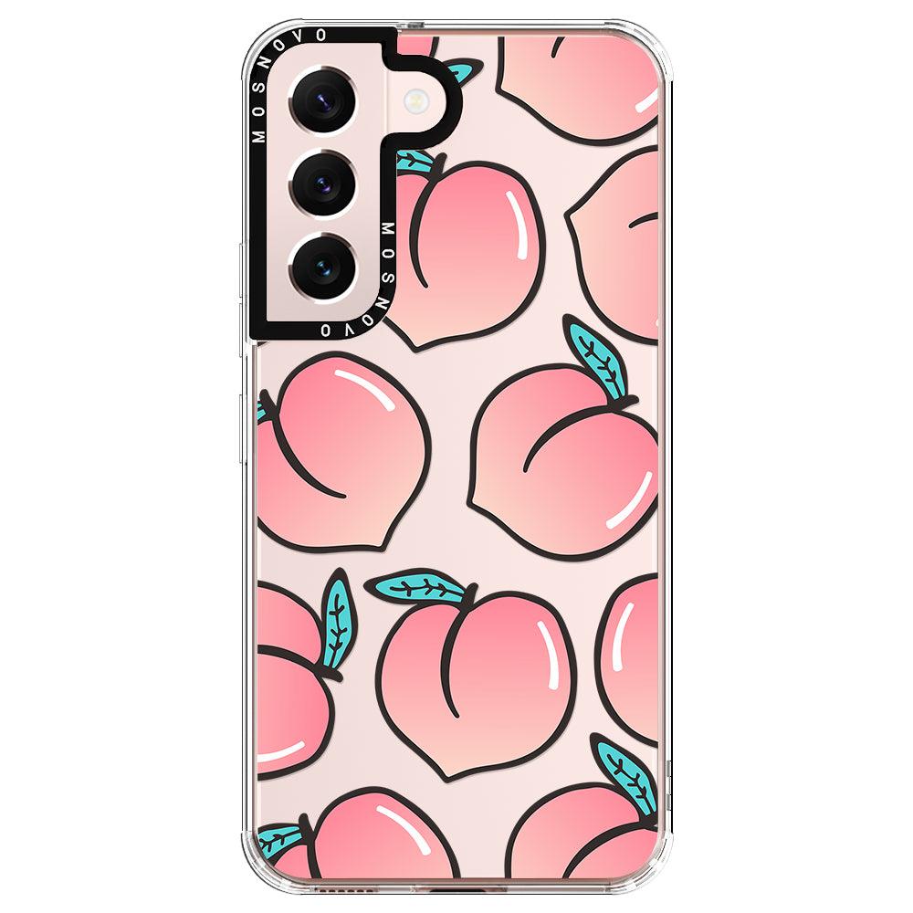 Cute Peach Phone Case - Samsung Galaxy S22 Case - MOSNOVO