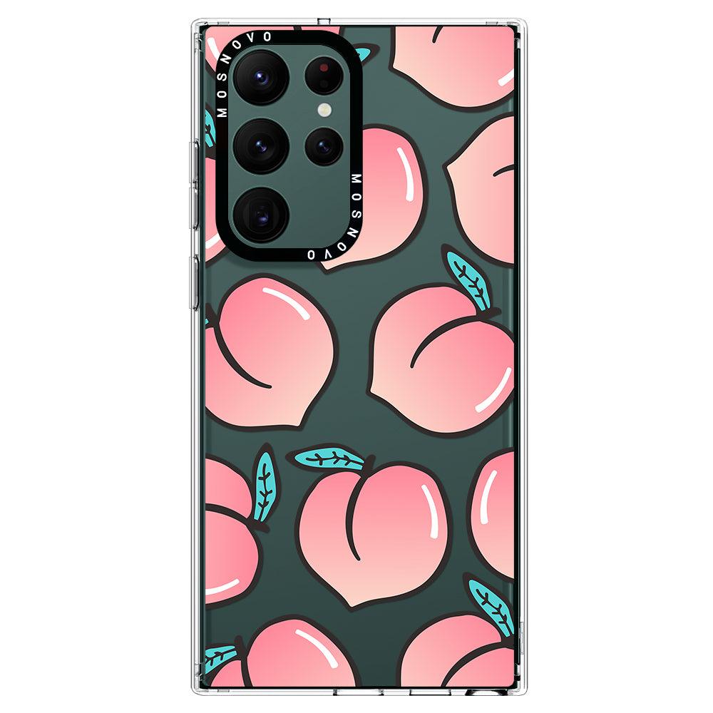 Cute Peach Phone Case - Samsung Galaxy S22 Ultra Case - MOSNOVO