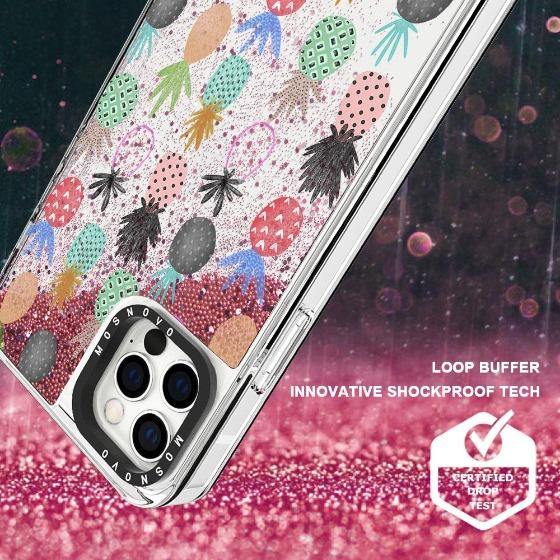 Cute Pineapple Glitter Phone Case - iPhone 12 Pro Case