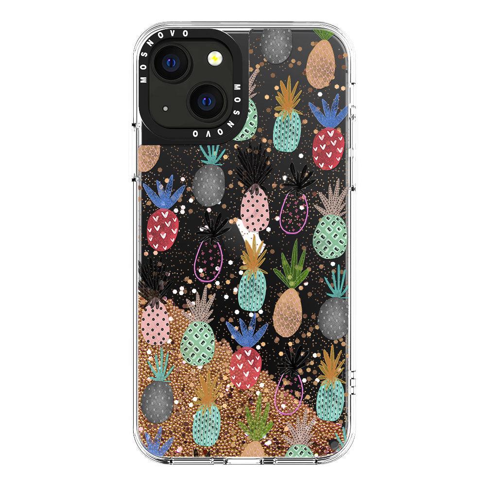 Cute Pineapple Glitter Phone Case - iPhone 13 Case - MOSNOVO