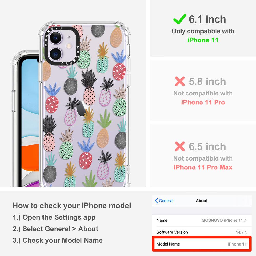 Cute Pineapple Phone Case - iPhone 11 Case - MOSNOVO