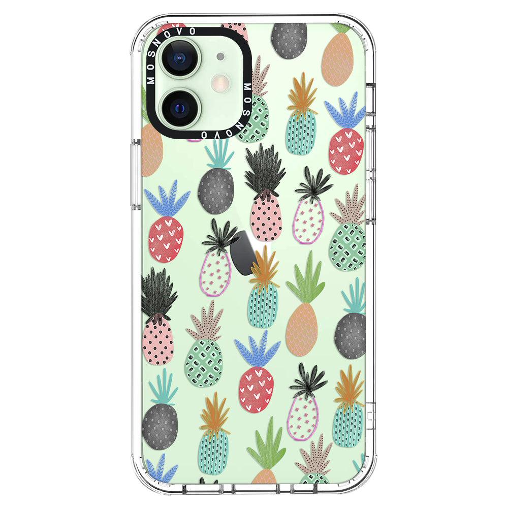 Cute Pineapple Phone Case - iPhone 12 Mini Case - MOSNOVO