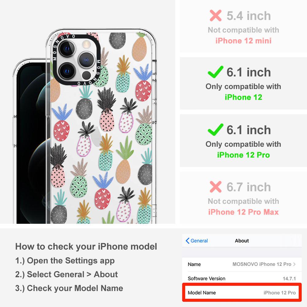 Cute Pineapple Phone Case - iPhone 12 Pro Case - MOSNOVO