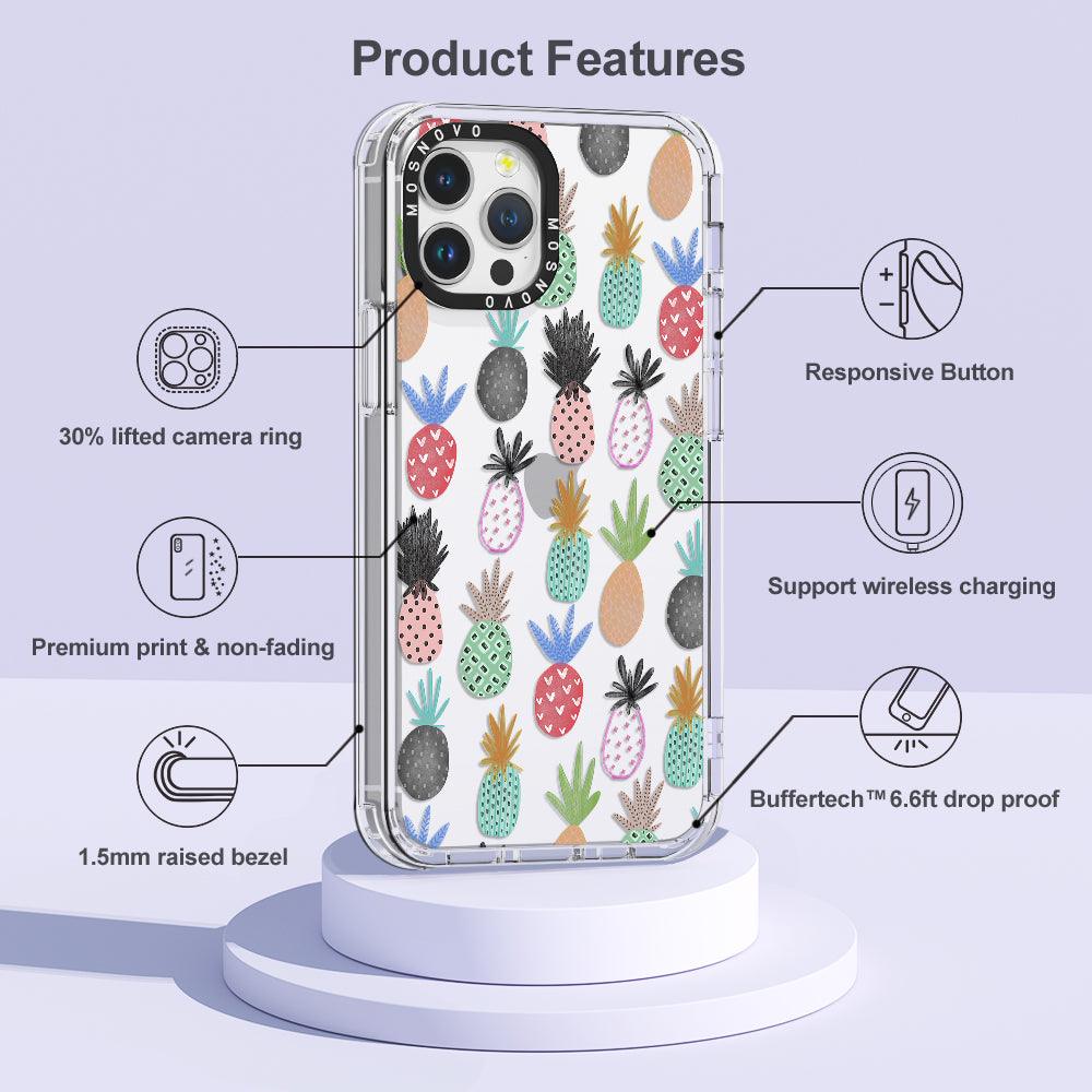 Cute Pineapple Phone Case - iPhone 12 Pro Max Case - MOSNOVO
