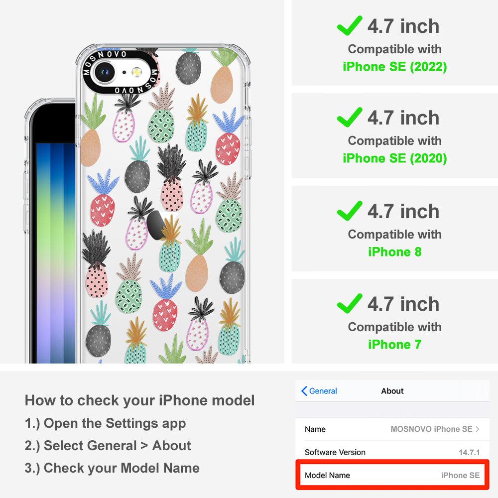 Cute Pineapple Phone Case - iPhone SE 2020 Case - MOSNOVO