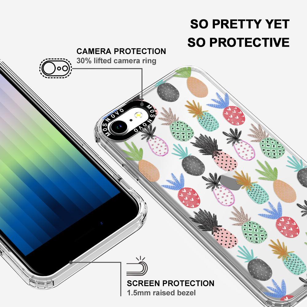 Cute Pineapple Phone Case - iPhone SE 2020 Case - MOSNOVO