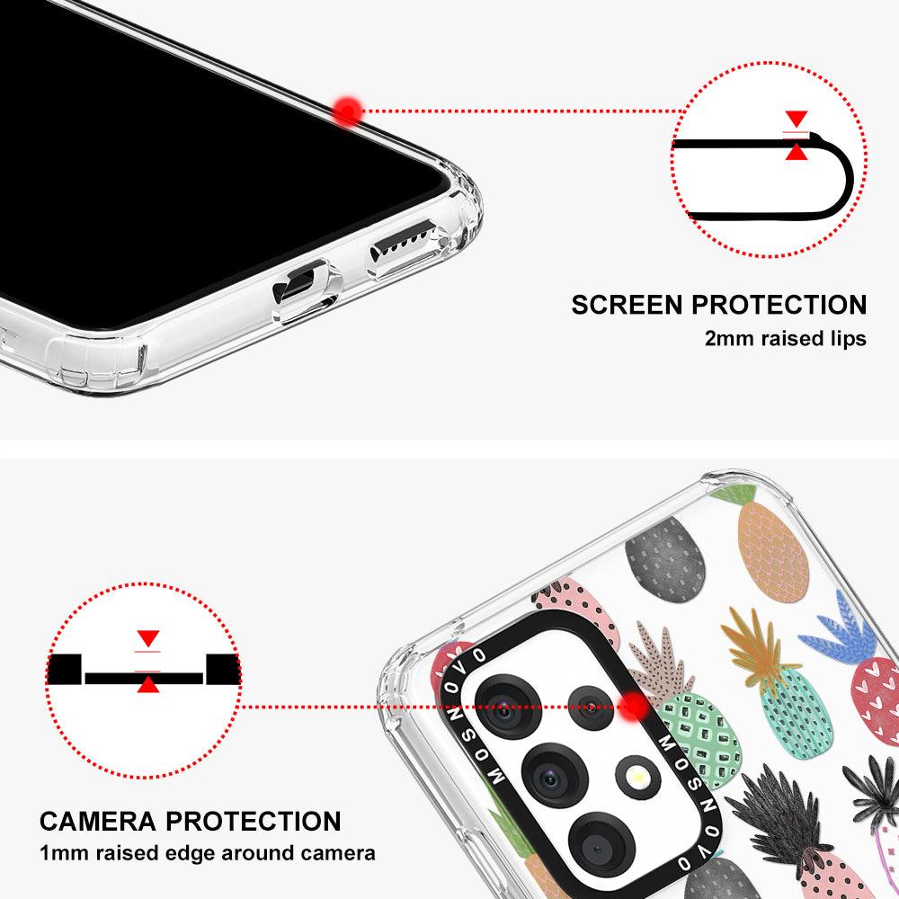Cute Pineapple Phone Case - Samsung Galaxy A53 Case - MOSNOVO