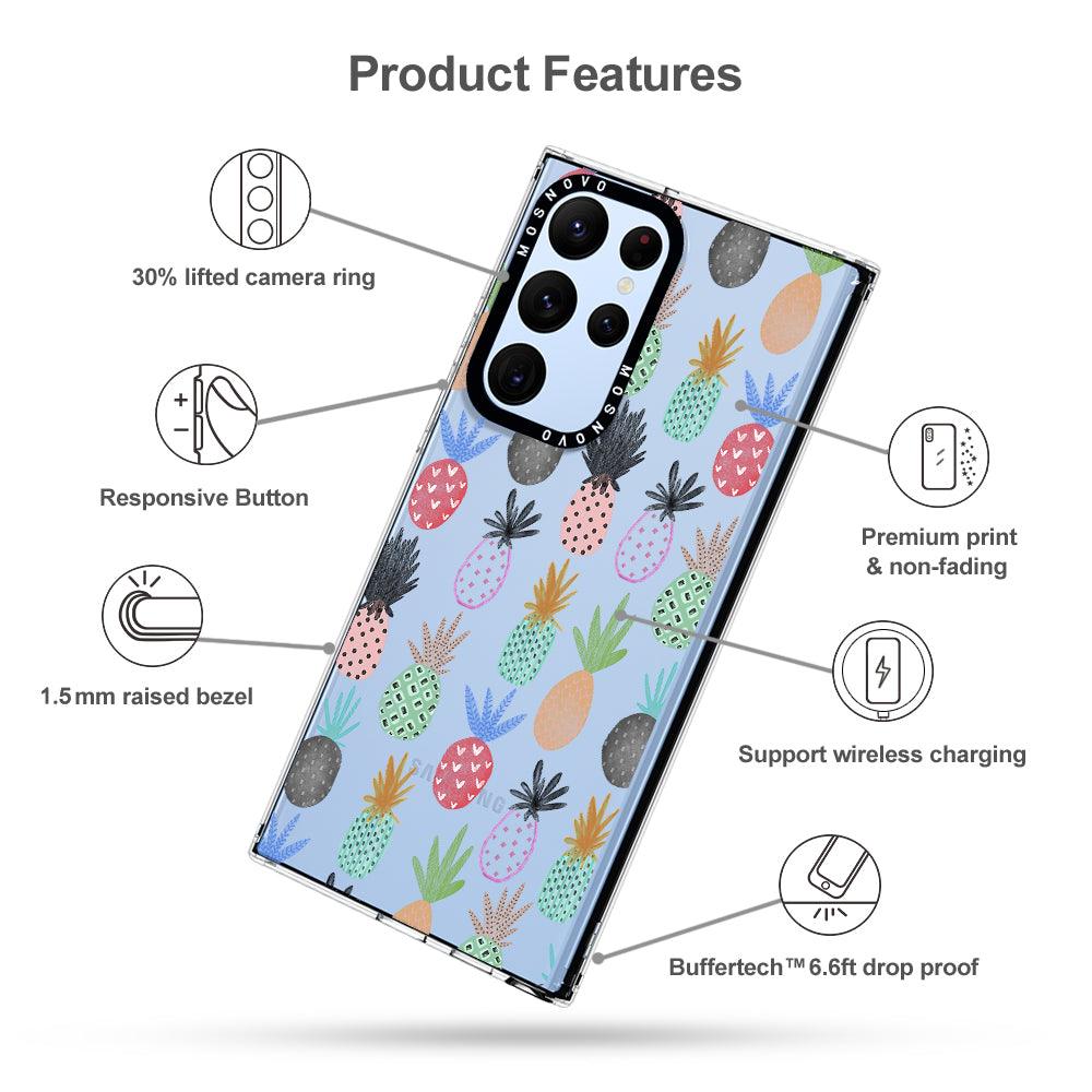 Cute Pineapple Phone Case - Samsung Galaxy S22 Ultra Case - MOSNOVO