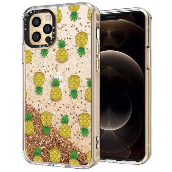 Cute Pineapples Glitter Phone Case - iPhone 12 Pro Max Case - MOSNOVO