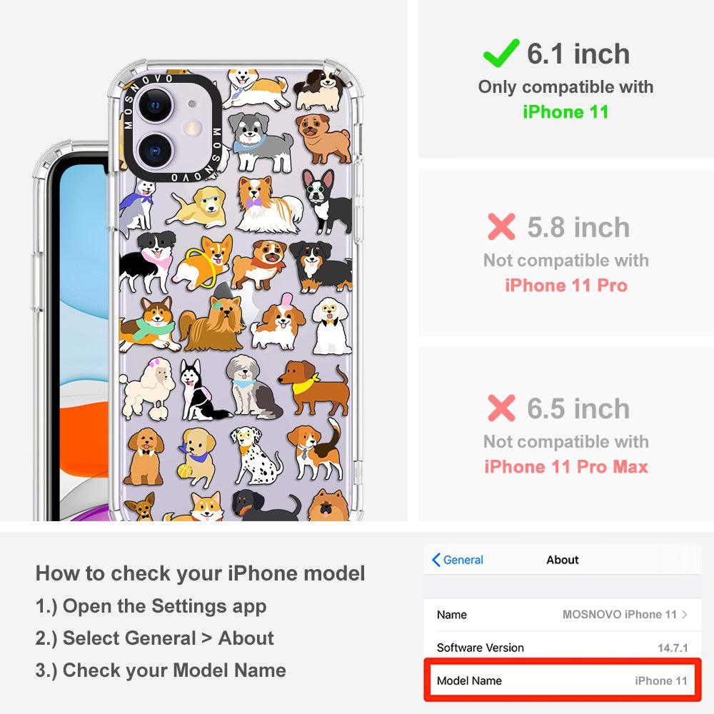 Cute Puppy Phone Case - iPhone 11 Case - MOSNOVO