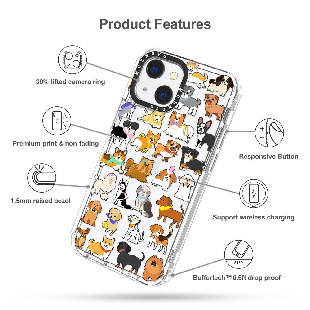 Cute Puppy Phone Case - iPhone 13 Case - MOSNOVO