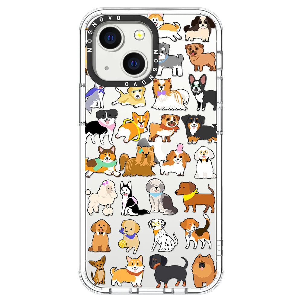 Cute Puppy Phone Case - iPhone 13 Mini Case - MOSNOVO