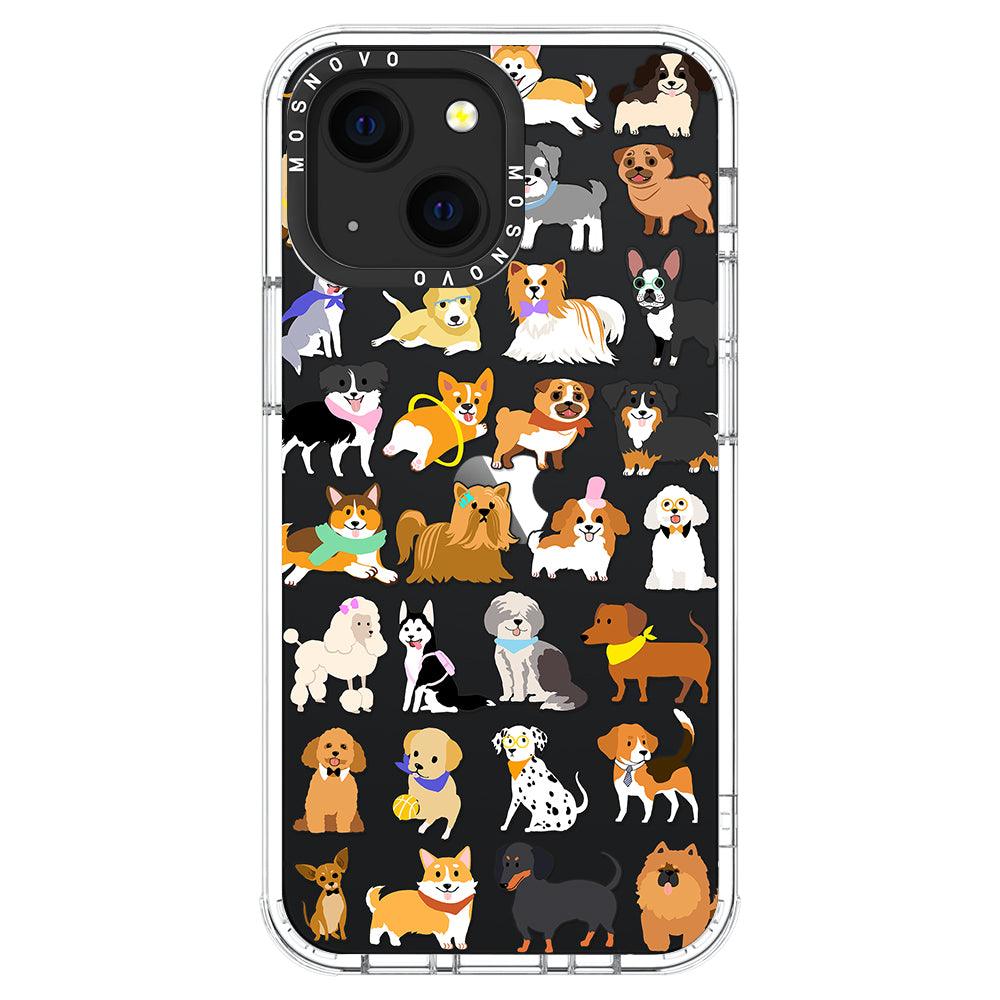 Cute Puppy Phone Case - iPhone 13 Mini Case - MOSNOVO