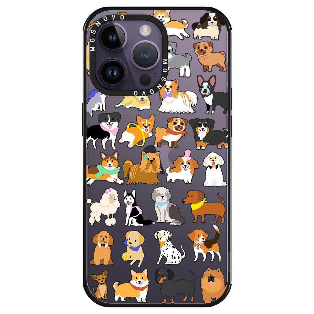Cute Puppy Phone Case - iPhone 14 Pro Max Case - MOSNOVO