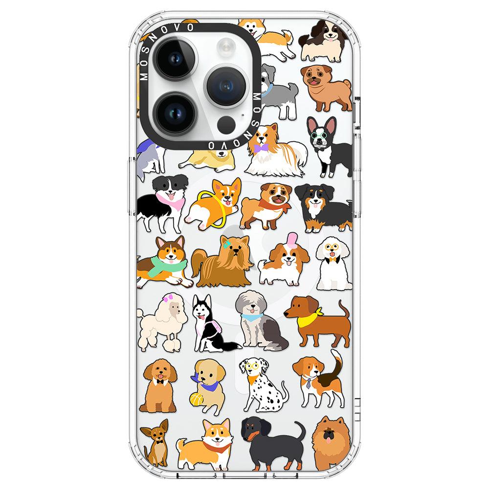 Cute Puppy Phone Case - iPhone 14 Pro Max Case - MOSNOVO