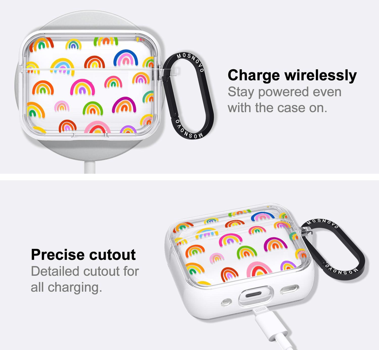 Cute Rainbow AirPods Pro 2 Case (2nd Generation) - MOSNOVO