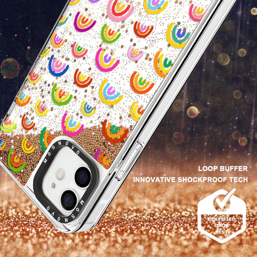 Cute Rainbow Glitter Phone Case - iPhone 12 Case - MOSNOVO