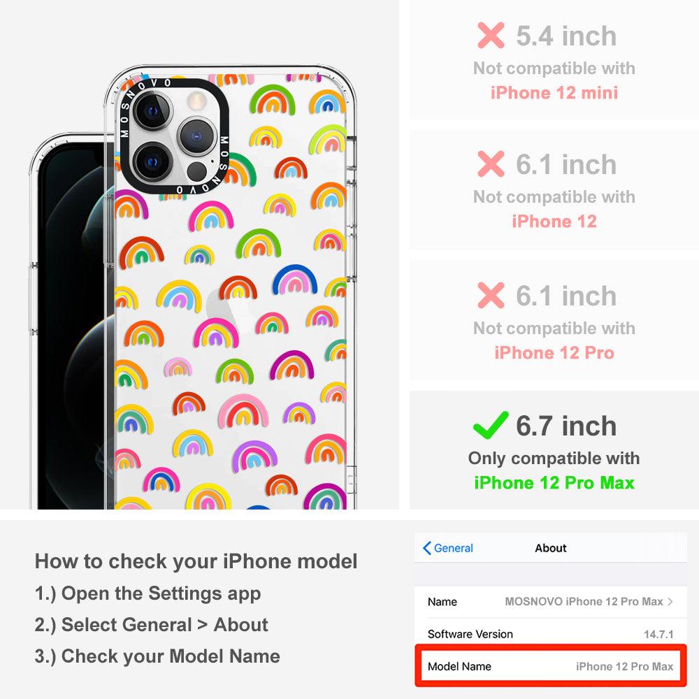 Cute Rainbow Phone Case - iPhone 12 Pro Max Case - MOSNOVO