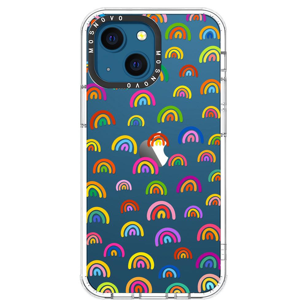 Cute Rainbow Phone Case - iPhone 13 Mini Case - MOSNOVO