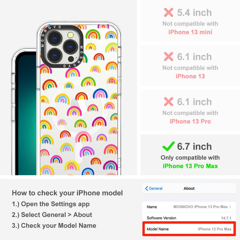 Cute Rainbow Phone Case - iPhone 13 Pro Max Case - MOSNOVO