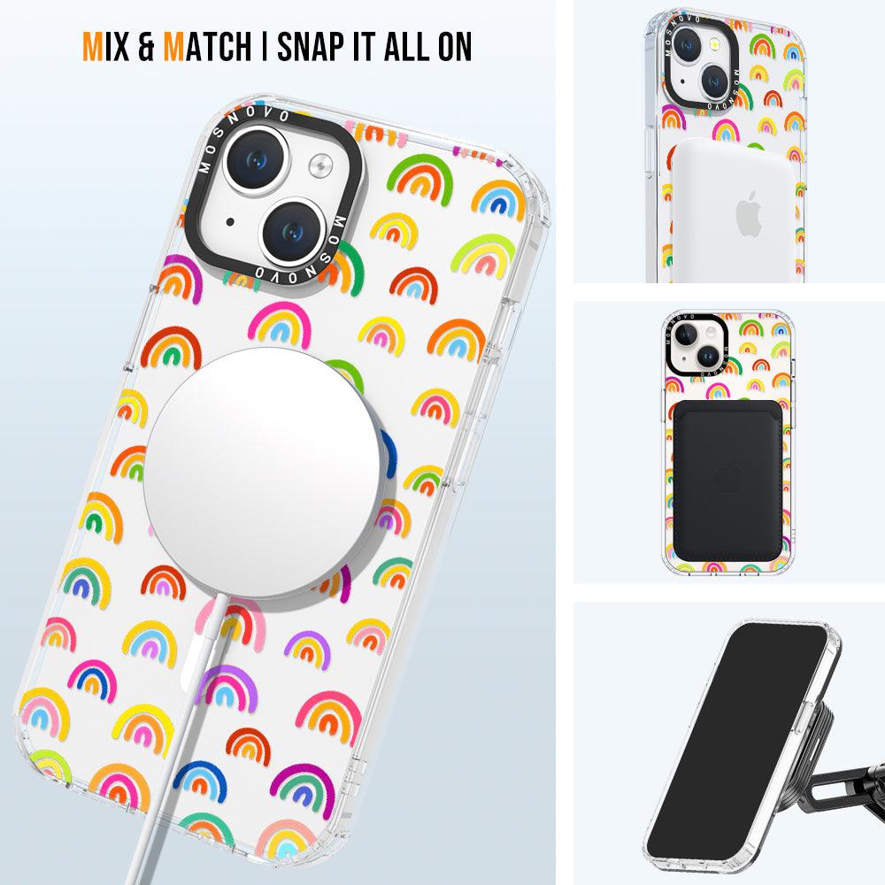 Cute Rainbow Phone Case - iPhone 14 Case - MOSNOVO