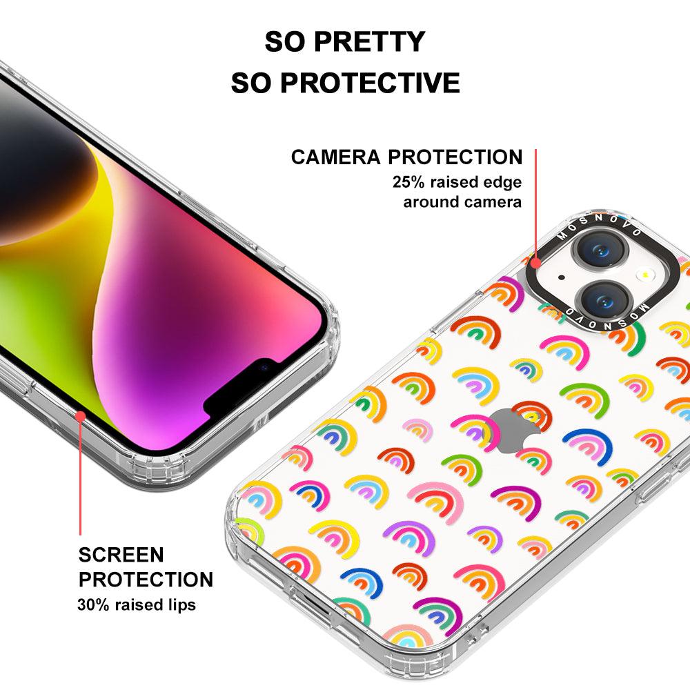 Cute Rainbow Phone Case - iPhone 14 Plus Case - MOSNOVO