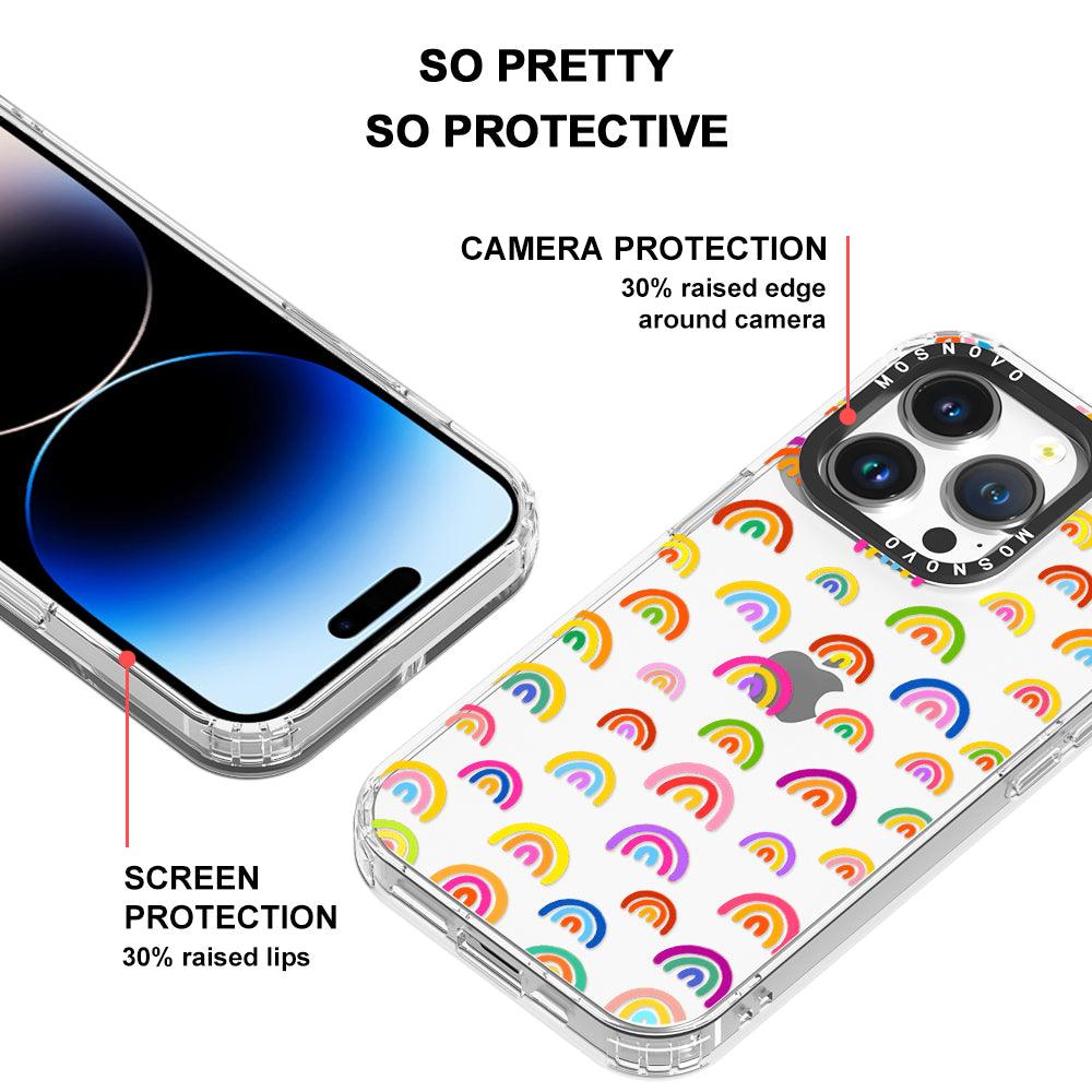 Cute Rainbow Phone Case - iPhone 14 Pro Case - MOSNOVO