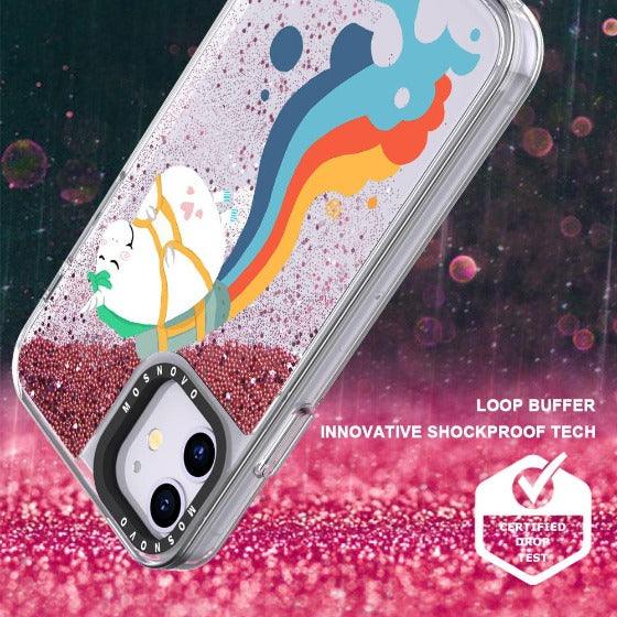 Cute Rainbow Unicorn Glitter Phone Case - iPhone 11 Case - MOSNOVO