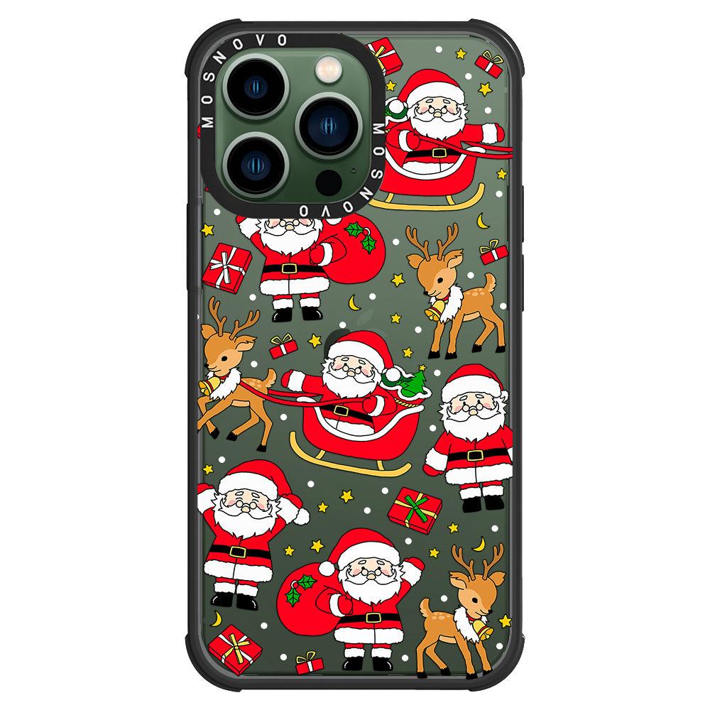 Cute Santa Claus Deer Phone Case - iPhone 13 Pro Case - MOSNOVO