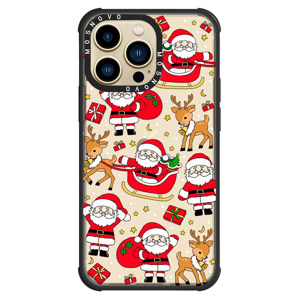 Cute Santa Claus Deer Phone Case - iPhone 13 Pro Case - MOSNOVO