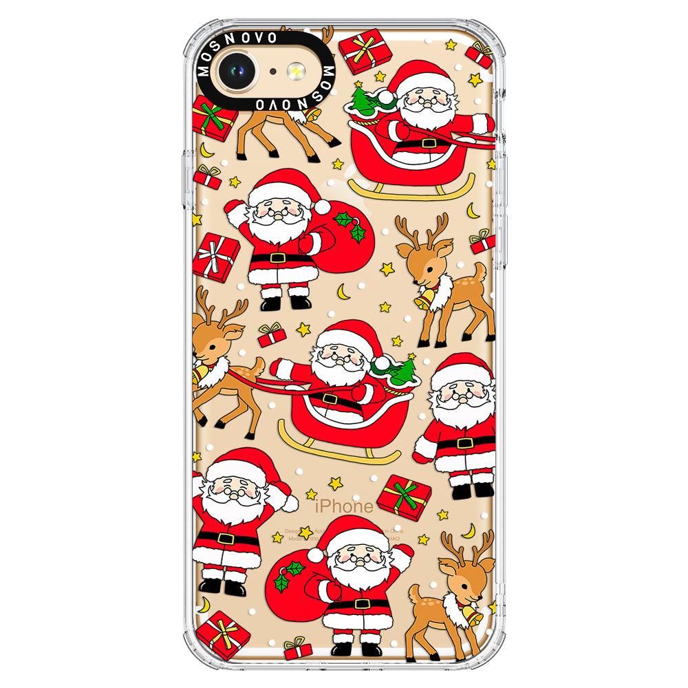 Cute Santa Claus Deer Phone Case - iPhone 7 Case - MOSNOVO